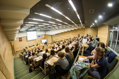 podczas konferencji, aula Wschodnia CKD UM w Łodzi