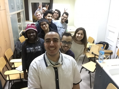 My students, Medical Psychology, Medical University of Lodz, Abril Morales Fernandez SPAIN , Glenda Machirori ZIMBABWE, William Wing Ho Lee SINGAPURE , David Erren GERMANY , and others from SAUDI ARABIA